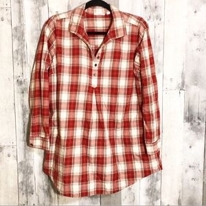 J. Jill uncommon threads | med | plaid flannel